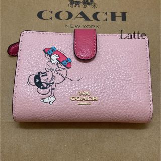 コーチ(COACH)のコーチ ミッキー 財布 ピンク スケートボード 折り財布 日本限定(財布)