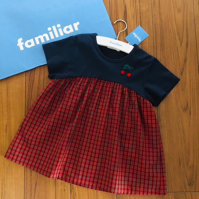 ファミリア 新品チュニック 130キッズ服女の子用(90cm~)