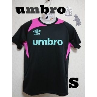 アンブロ(UMBRO)の【S】 umbro Tシャツ（黒×ピンク×グリーン） ※古着(Tシャツ/カットソー(半袖/袖なし))