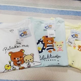 ユニクロ(UNIQLO)のシズ様専用　新品ユニクロ☆リラックマ☆キッズTシャツ2枚セット150サイズ(Tシャツ/カットソー)