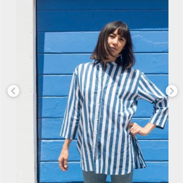 Ron Herman(ロンハーマン)の新品未使用　ロンハーマン　SZ Blockprint stripe shirt レディースのトップス(シャツ/ブラウス(長袖/七分))の商品写真