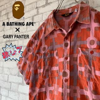 アベイシングエイプ(A BATHING APE)の【激レア コラボ♪】A BATHING APE エイプ/半袖シャツ 初期タグ(シャツ)