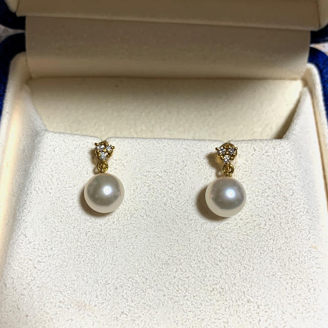 MIKIMOTO K18 パールイヤリング