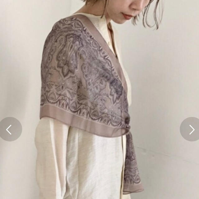 Kastane(カスタネ)のペイズリーシアーサッシュスカーフ レディースのファッション小物(バンダナ/スカーフ)の商品写真