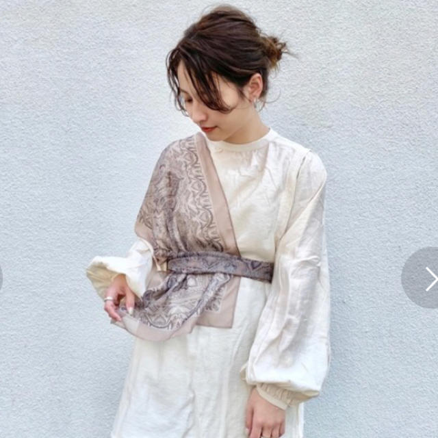 Kastane(カスタネ)のペイズリーシアーサッシュスカーフ レディースのファッション小物(バンダナ/スカーフ)の商品写真