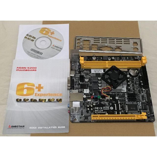 PCパーツBIOSTAR A68N-5200 ver6.2 Mini-ITX