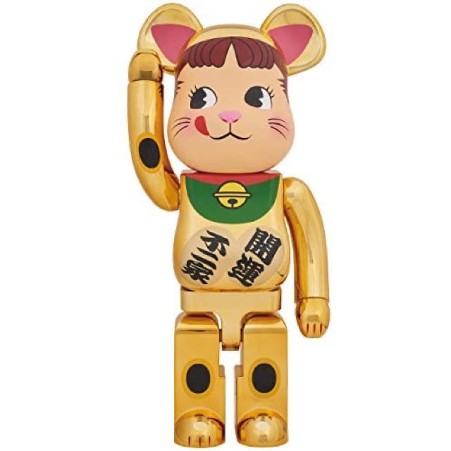 注目ショップ・ブランドのギフト - TOY MEDICOM BE@RBRICK 1000％ 金メッキ ペコちゃん 招き猫 その他 - www