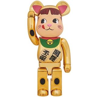 メディコムトイ(MEDICOM TOY)のBE@RBRICK 招き猫 ペコちゃん 金メッキ 1000％(その他)