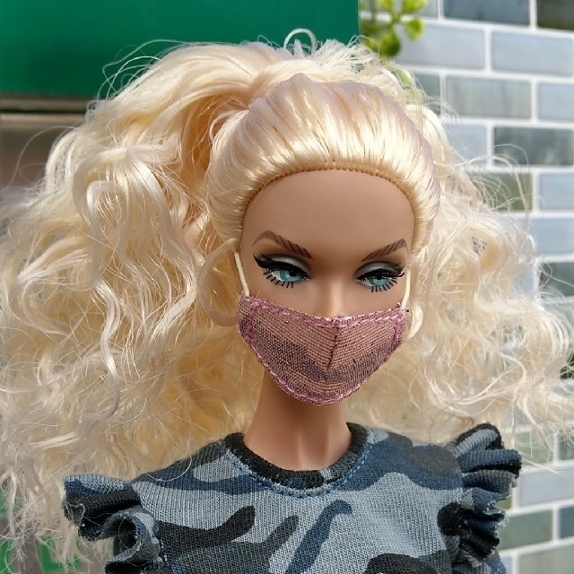 小袋つきドール用マスク　RAZREY  ハンドメイドのぬいぐるみ/人形(人形)の商品写真