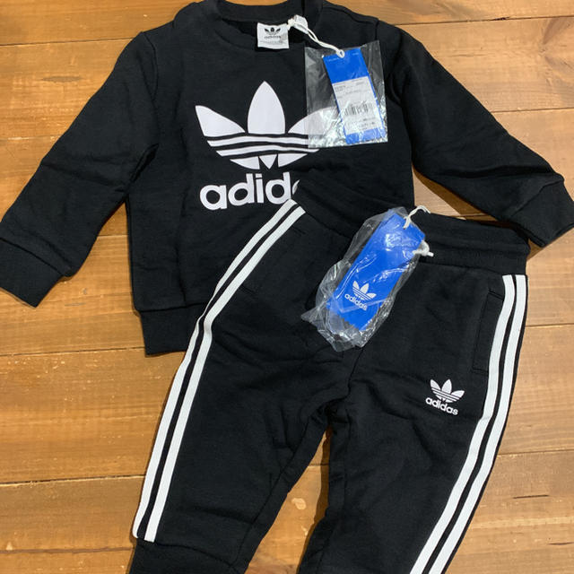 adidas(アディダス)のadidas アディダス  スウェット 上下  80 キッズ/ベビー/マタニティのベビー服(~85cm)(トレーナー)の商品写真