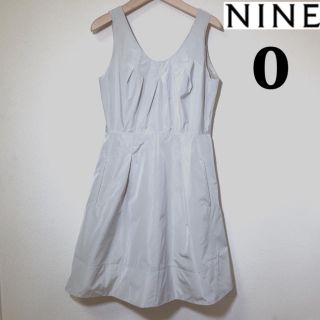 ナイン(NINE)の【XSサイズ】NINE（ナイン）ベージュフレアーワンピース(ひざ丈ワンピース)