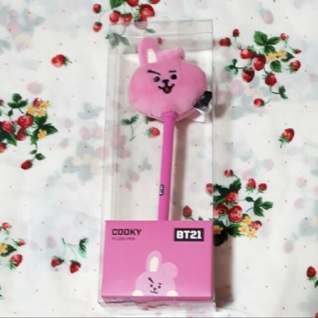 BT21 ぬいぐるみボールペン cooky ジョングク BTS 公式 エンタメ/ホビーのおもちゃ/ぬいぐるみ(キャラクターグッズ)の商品写真