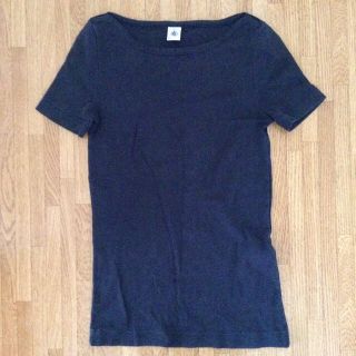 プチバトー(PETIT BATEAU)のネイビー カットソー(Tシャツ/カットソー)