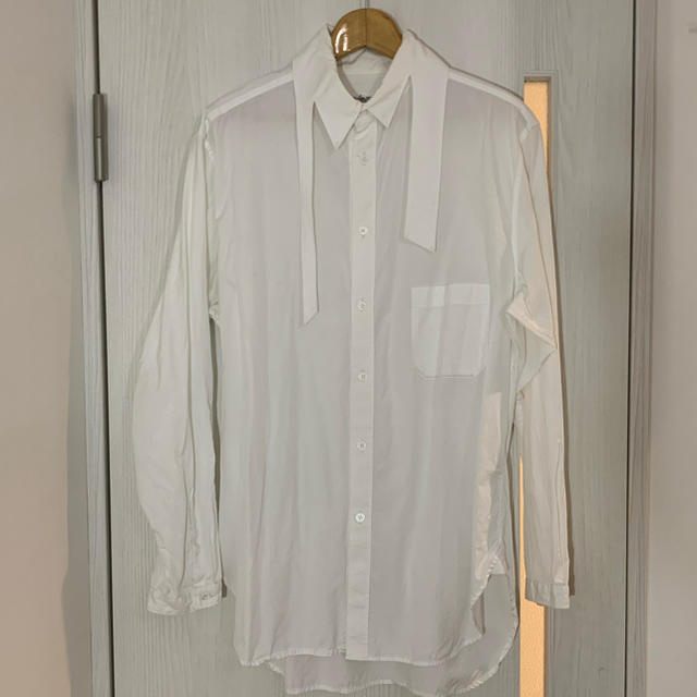 Yohji Yamamoto(ヨウジヤマモト)のYohji Yamamoto 17aw 変形襟シャツ　ギャルソン　マルジェラ メンズのトップス(シャツ)の商品写真