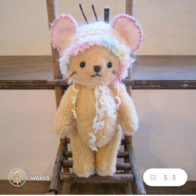 テディベア 作家 ねずみさんの通販 by .|ラクマ