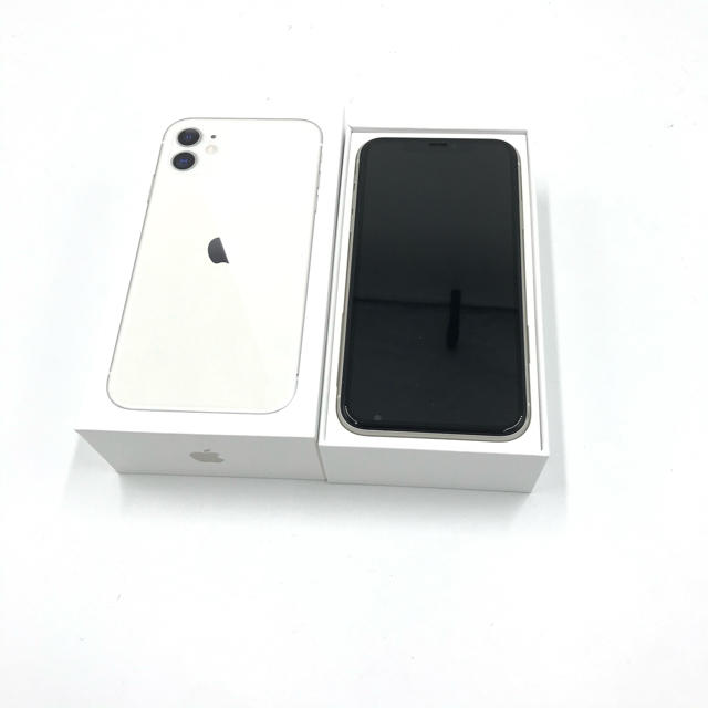 通販 iPhone - 【美品】iPhone11 128GB 本体 ホワイト SIMフリー 白