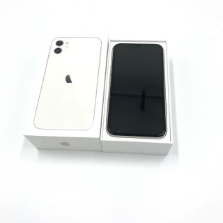 アイフォーン(iPhone)の【美品】iPhone11 128GB 本体 ホワイト SIMフリー 白ロム(スマートフォン本体)