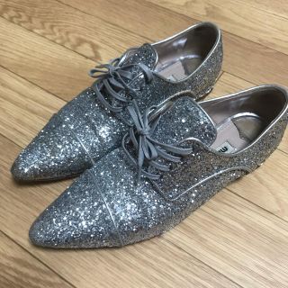 miumiu グリッター シューズ 36 1/2-eastgate.mk