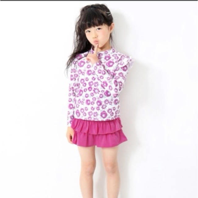 DEVILOCK(デビロック)の130 セットアップ　水着　ラッシュガード キッズ/ベビー/マタニティのキッズ服女の子用(90cm~)(水着)の商品写真