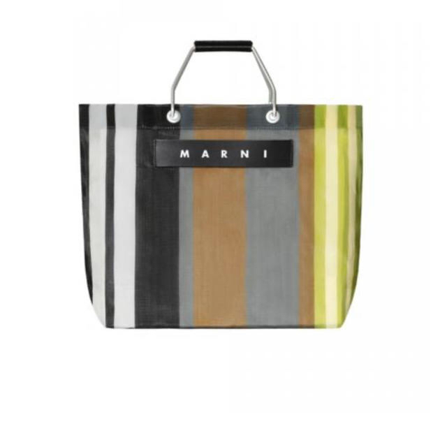 Marni - マルニ MARNI MARKET ストライプバック【ソフトベージュ】の