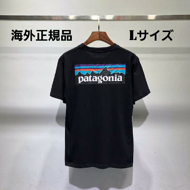 patagonia(パタゴニア)の夏物10%offセール　patagonia　半袖Tシャツ　ブラック　Lサイズ メンズのトップス(Tシャツ/カットソー(半袖/袖なし))の商品写真