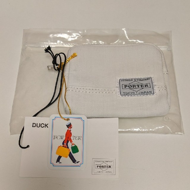 PORTER(ポーター)の【未使用品】PORTER　DUCK コインケース　白 メンズのファッション小物(コインケース/小銭入れ)の商品写真