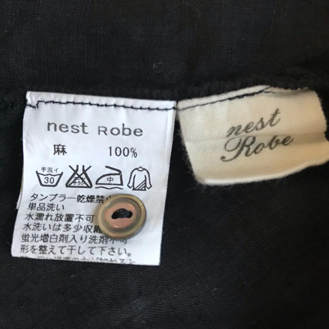 nest Robe(ネストローブ)のネストローブ　ブラウス　黒 レディースのトップス(シャツ/ブラウス(長袖/七分))の商品写真