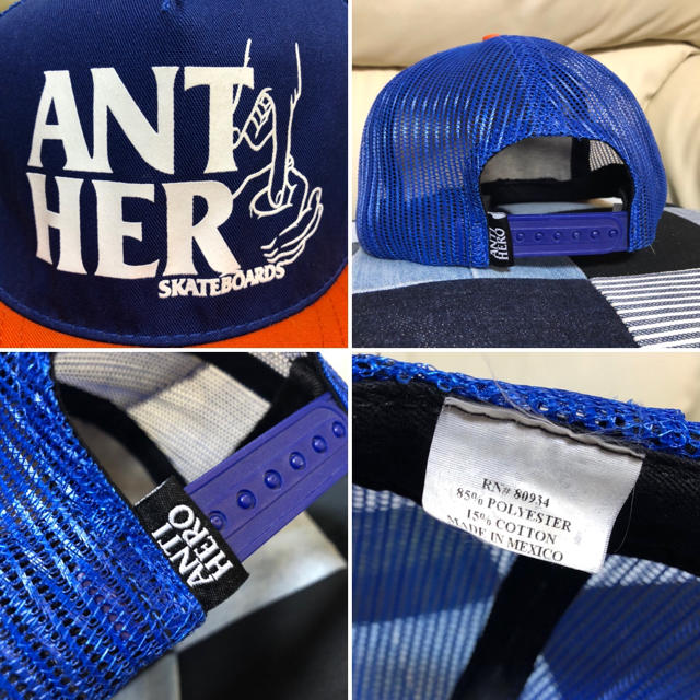 ANTIHERO(アンチヒーロー)の【90分限定価格】アンチヒーロー　メッシュキャップ メンズの帽子(キャップ)の商品写真