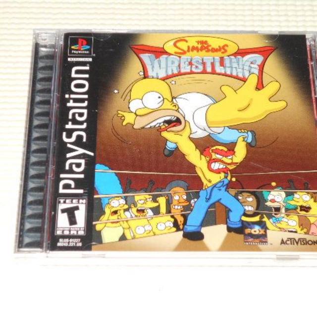 家庭用ゲームソフトPS★THE SIMPSONS WRESTLING 海外版★箱付・説明書付