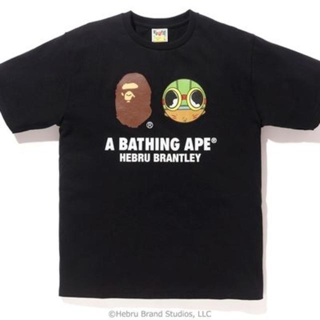 A BATHING APE(アベイシングエイプ)の込み BAPE HEBRU BRANTLEY TEE #4 XL 黒 APE  メンズのトップス(Tシャツ/カットソー(半袖/袖なし))の商品写真