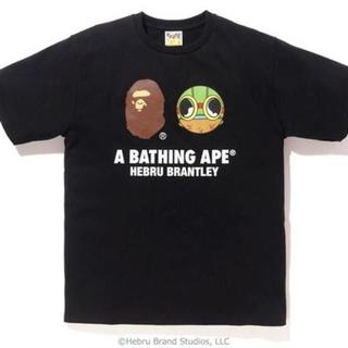アベイシングエイプ(A BATHING APE)の込み BAPE HEBRU BRANTLEY TEE #4 XL 黒 APE (Tシャツ/カットソー(半袖/袖なし))