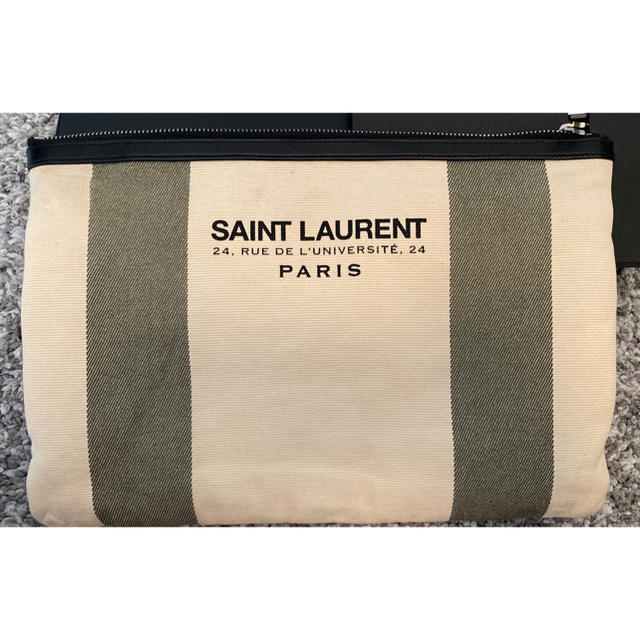 Saint Laurent(サンローラン)のサンローラン　コットンクラッチ【中古】 メンズのバッグ(セカンドバッグ/クラッチバッグ)の商品写真