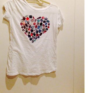 ザラ(ZARA)のZARA ハート シャツ(Tシャツ(半袖/袖なし))