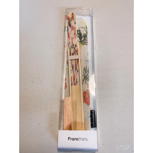 Francfranc(フランフラン)の⚠️残りわずか　🌸フランフラン　花柄　フラール扇子　PK🌸 レディースの水着/浴衣(和装小物)の商品写真