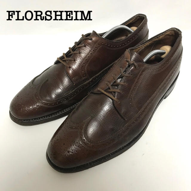 フローシャイム 80' ヴィンテージ 革靴 シューズ FLORSHEIMの通販 by 即購入ok!!｜ラクマ