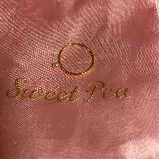 アッシュペーフランス(H.P.FRANCE)の週末お値下げ・【美品】アッシュペーフランス sweetpea ベビーパールリング(リング(指輪))