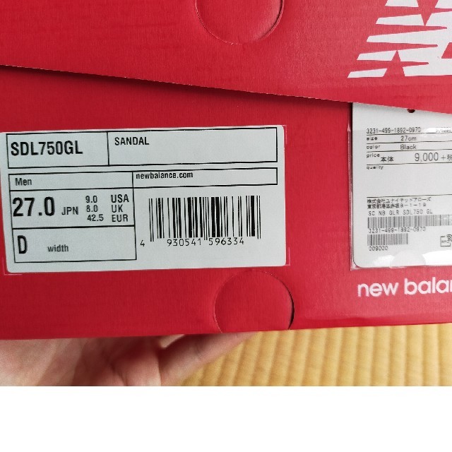 New Balance(ニューバランス)の(値下げ)ニューバランス　NEWBALANCESDL750　サンダル　27㎝ メンズの靴/シューズ(サンダル)の商品写真