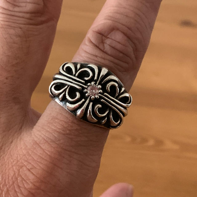 Chrome Hearts(クロムハーツ)のクロムハーツ　キーパーリング　ダイヤ メンズのアクセサリー(リング(指輪))の商品写真