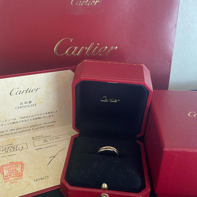 Cartier(カルティエ)のkanon様専用【カルティエ トリニティリング9号 xs】  レディースのアクセサリー(リング(指輪))の商品写真