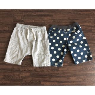 エイチアンドエム(H&M)のズボン グレー 水玉 デニム 2枚セット(パンツ/スパッツ)