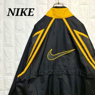 ナイキ(NIKE)のナイキ 90s 銀タグ ナイロンジャケット 刺繍ビッグロゴ ジャンパー (ナイロンジャケット)