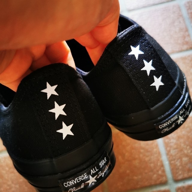 CONVERSE(コンバース)の👟コンバース👟ローカットブラック👟短時間使用👟スリッポン👟24センチ レディースの靴/シューズ(スニーカー)の商品写真