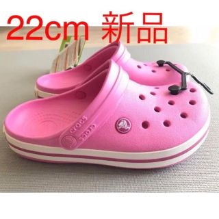 クロックス(crocs)のクロックス Crocs 22cm パーティピンク(サンダル)