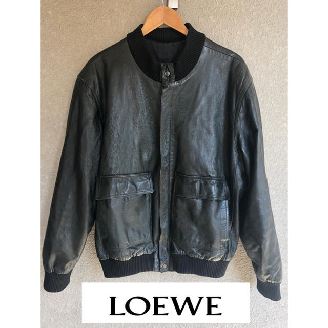 LOEWE(ロエベ)のLOEWE ロエベ レザーフライトジャケット メンズのジャケット/アウター(レザージャケット)の商品写真