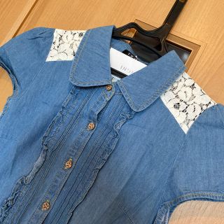 イング(INGNI)の♡新品タグ付き INGNI 柔らかデニム　ワンピース　M(ミニワンピース)