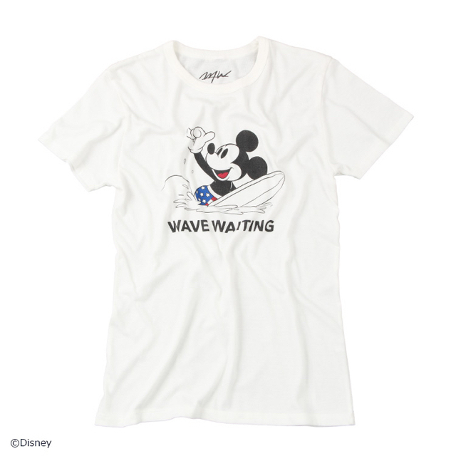 WTW(ダブルティー)のWTW サーフミッキー Tシャツ　S レディースのトップス(Tシャツ(半袖/袖なし))の商品写真