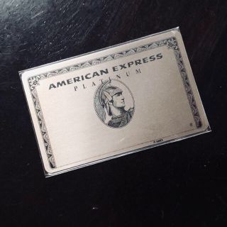 KKさま専用☆AMERICAN EXPRESSプラチナカード型ミラー(ノベルティグッズ)