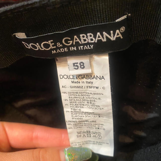 DOLCE&GABBANA(ドルチェアンドガッバーナ)のdolce&gabbana キャップ　ドルガバ　CAP フリー レディースの帽子(キャップ)の商品写真