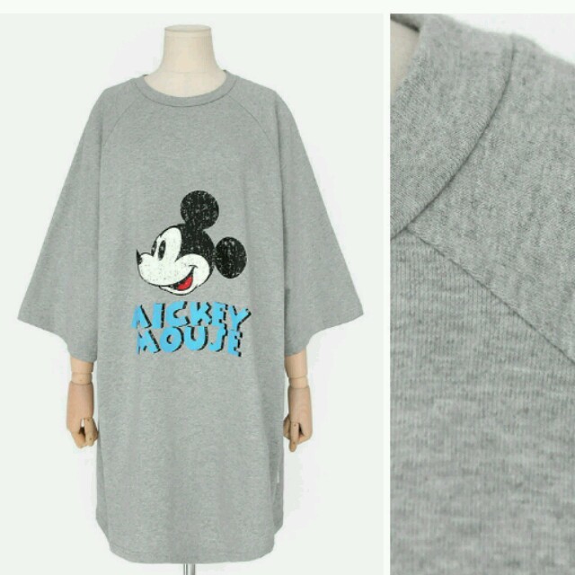 dholic(ディーホリック)の♡新品♡ミッキーコラボTシャツワンピ♡ レディースのトップス(Tシャツ(半袖/袖なし))の商品写真