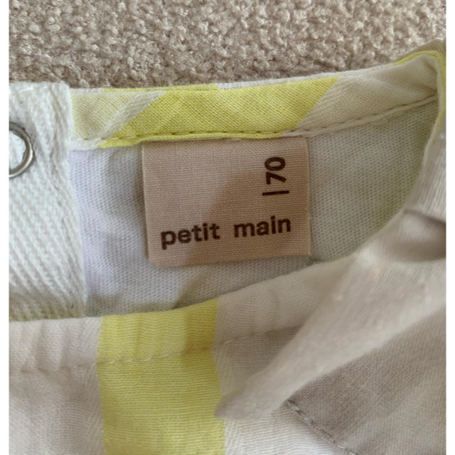 petit main(プティマイン)のロンパース ワンピース 70 petitmain キッズ/ベビー/マタニティのベビー服(~85cm)(ロンパース)の商品写真